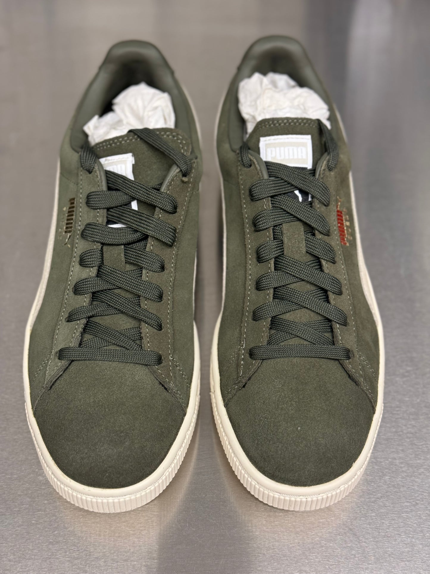Suede Classic olive night-birch