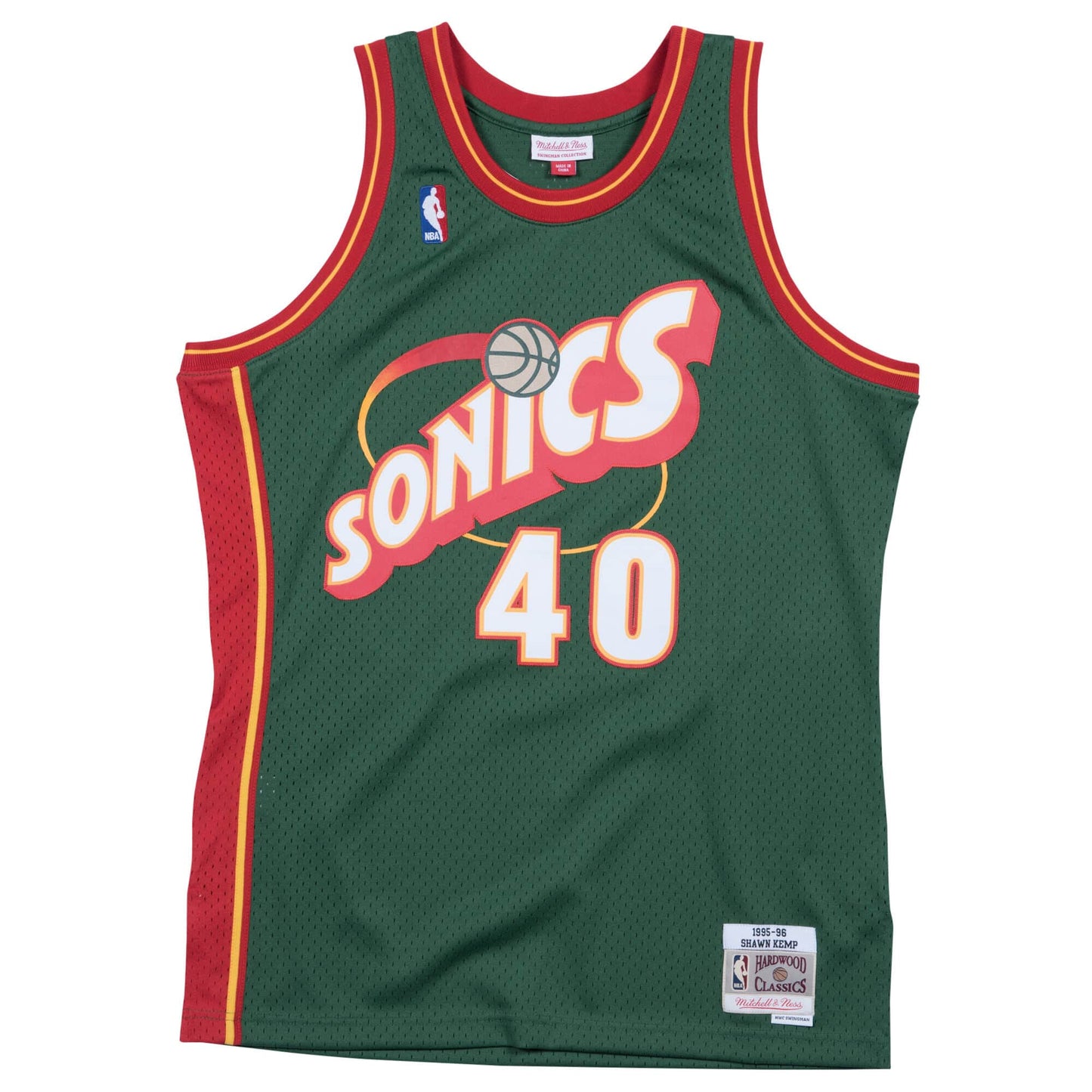 M&N Shawn Kemp Seattle Sonics Swingman Jersey #40