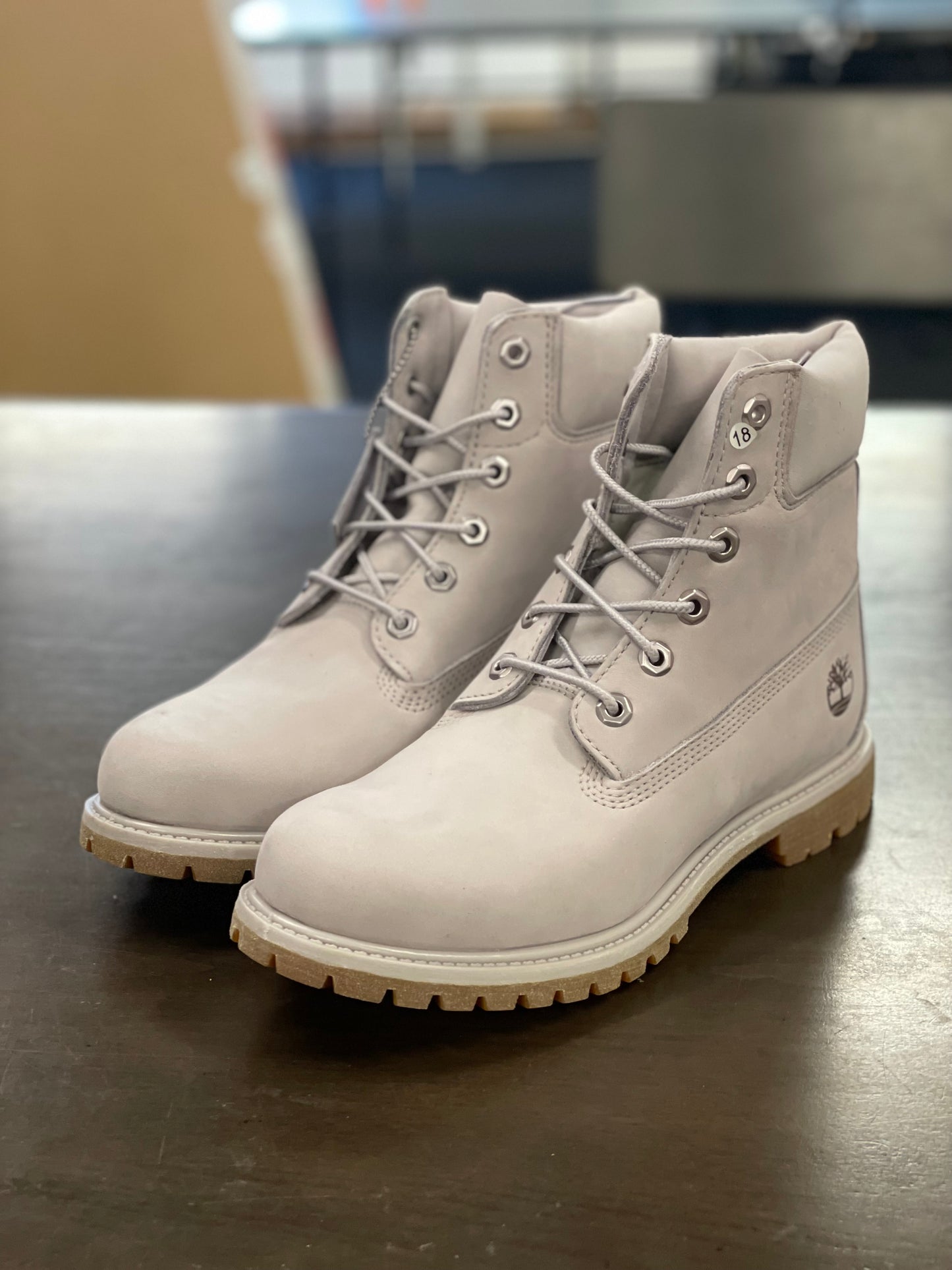 6in Premium Boot Light Taupe Nubuck Womens