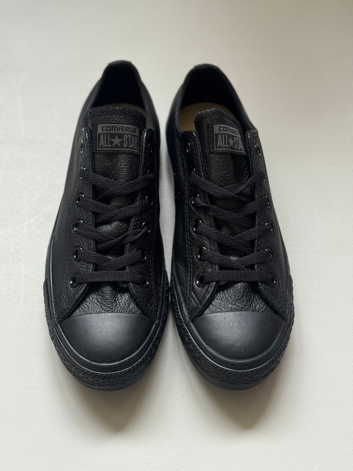 Converse All Star Ox Leather Black Monochrome