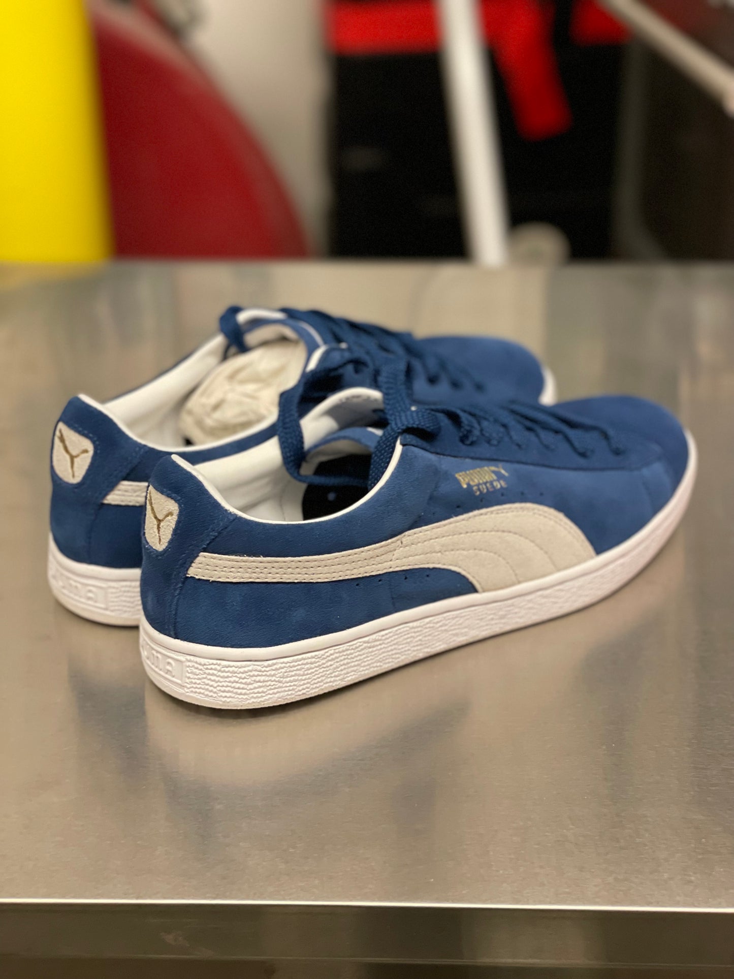 Suede ensign blue