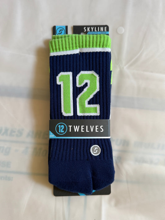 Skyline Socks 12 Seattle Seahawks Colorway