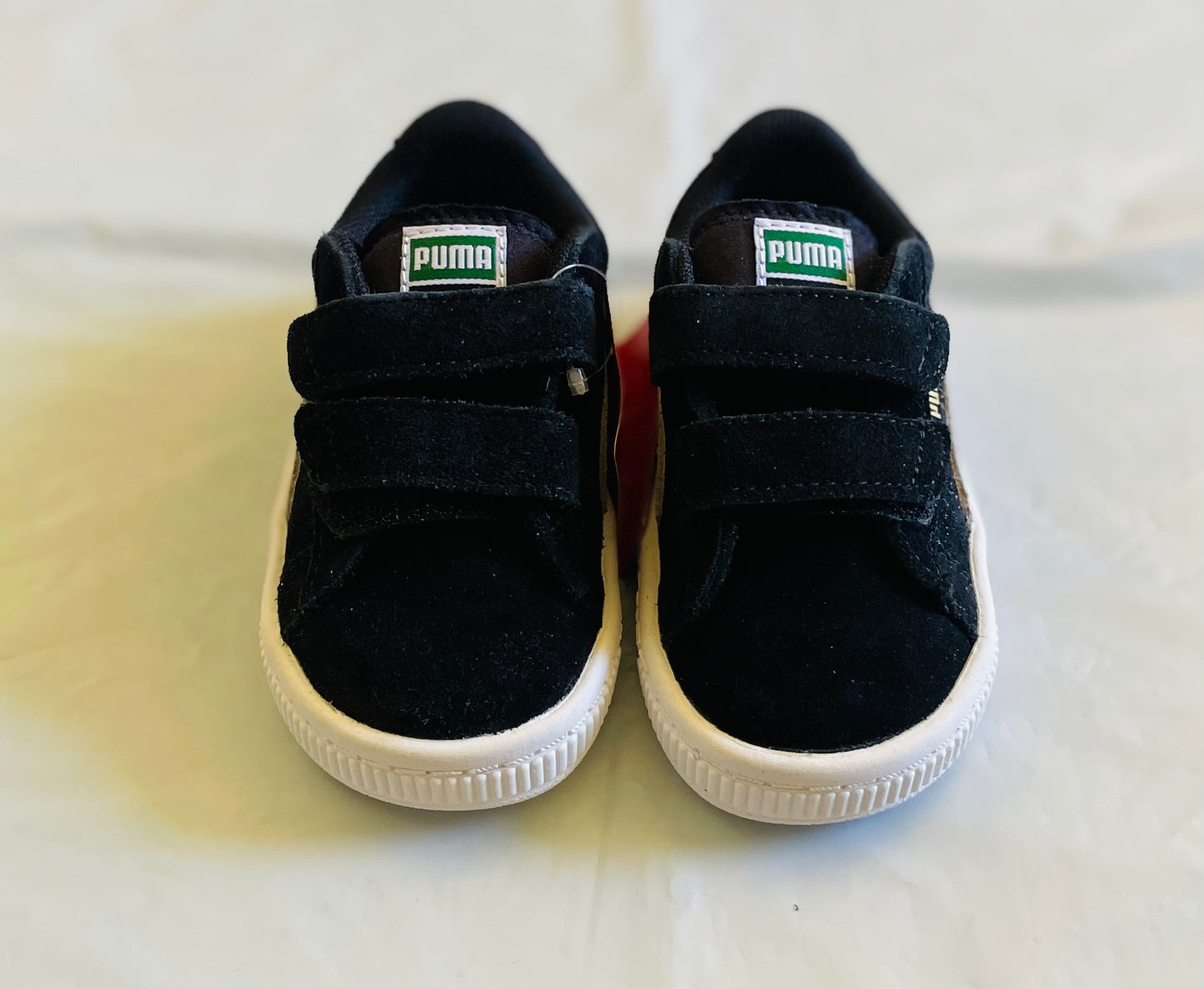 Suede Infants 2 Straps blk/wht