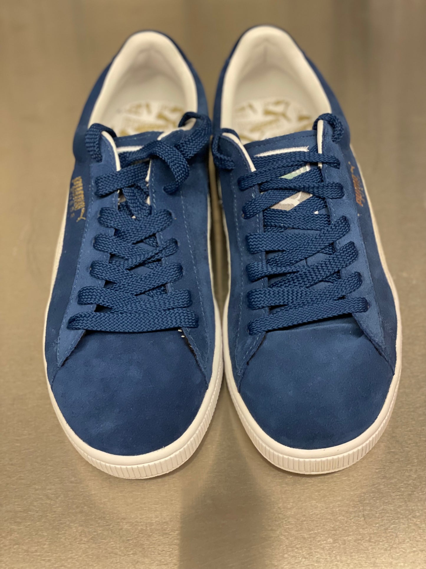 Suede ensign blue