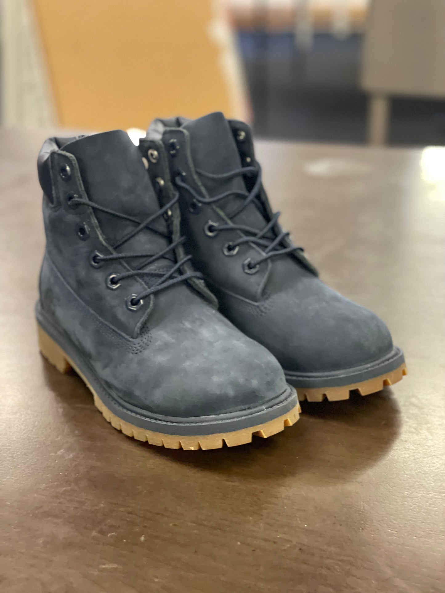 6in Premium Boot Juniors Navy