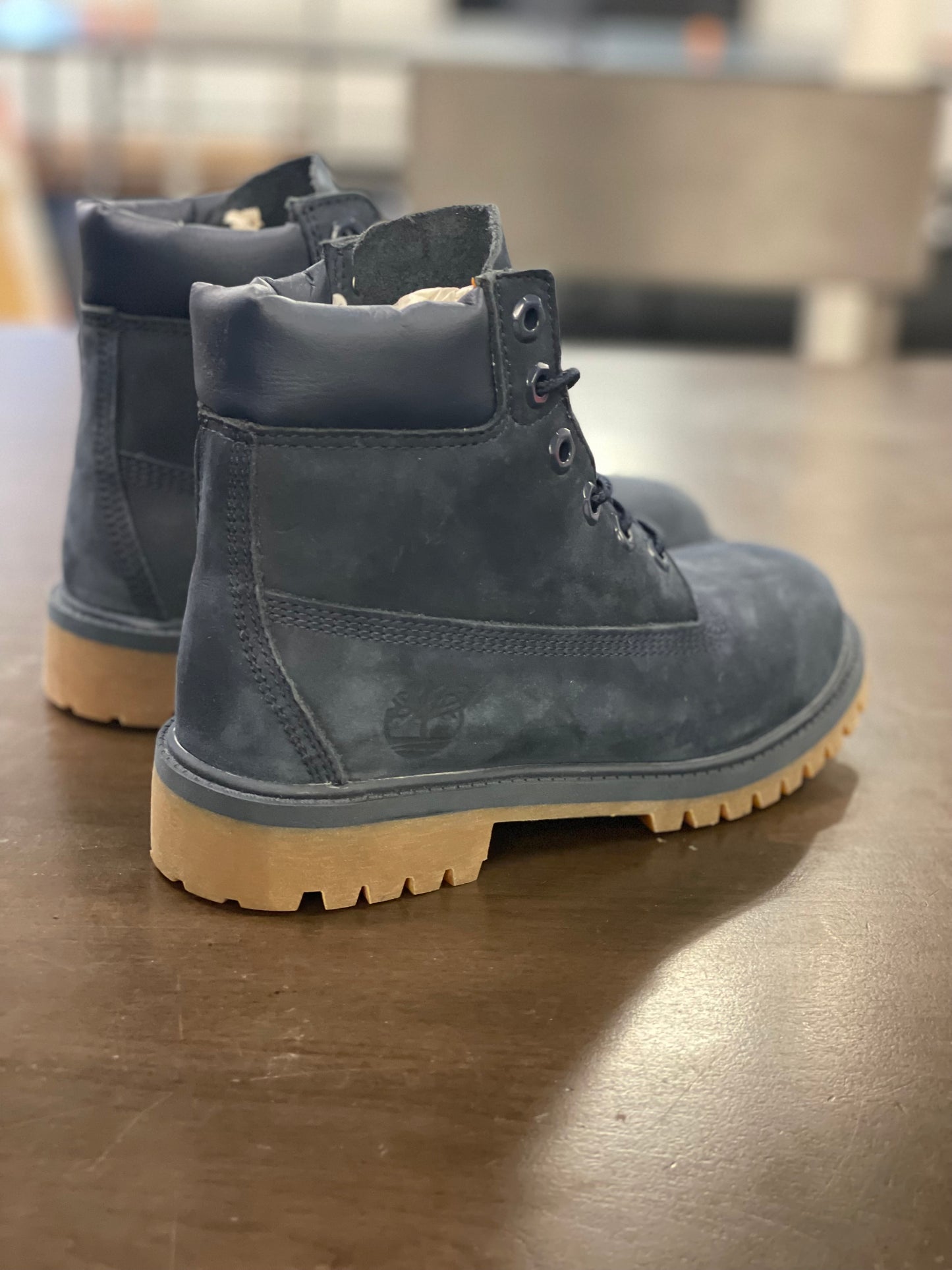 6in Premium Boot Juniors Navy