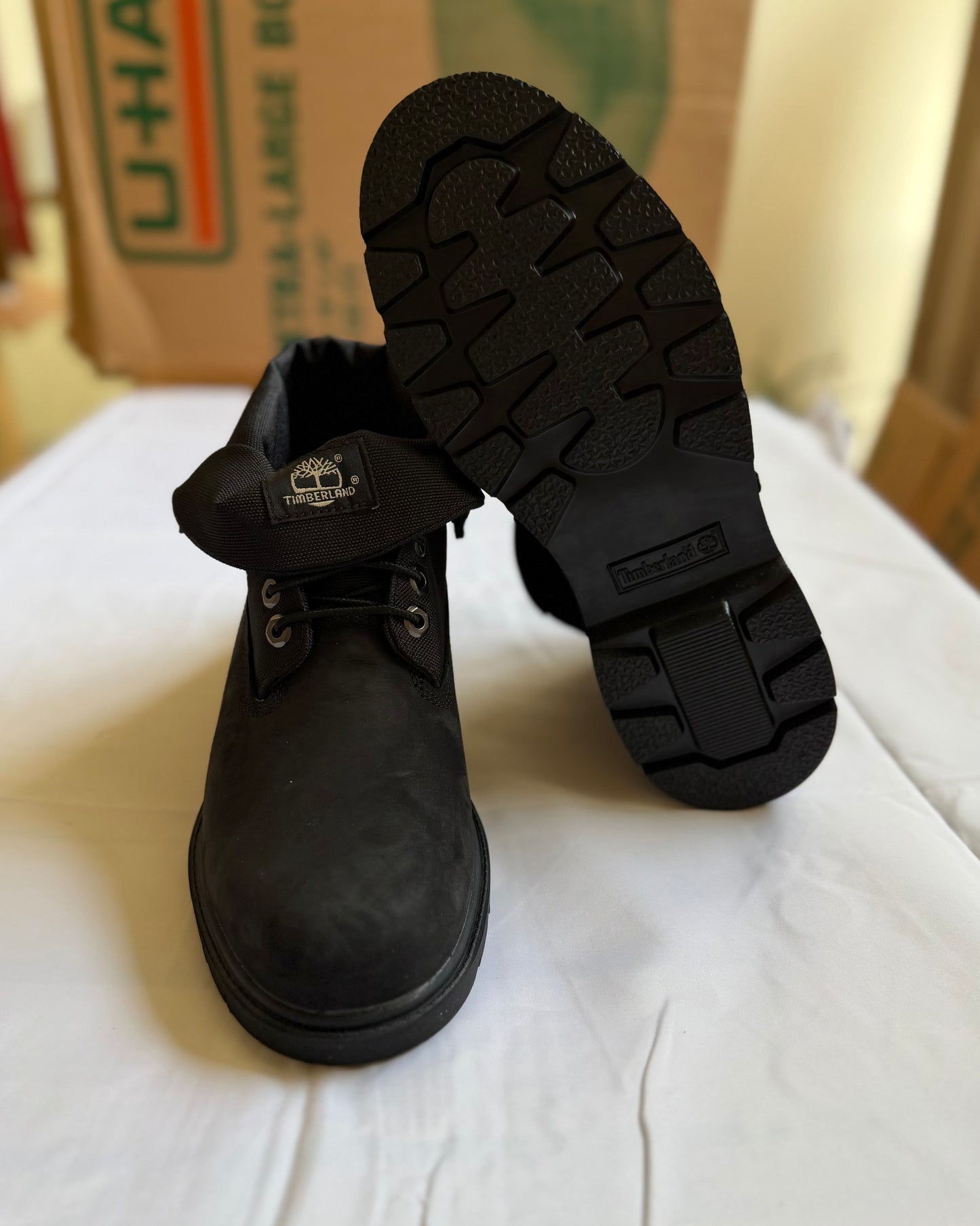 Roll Top Boot blk