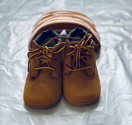 Booties & Hat Set Wheat