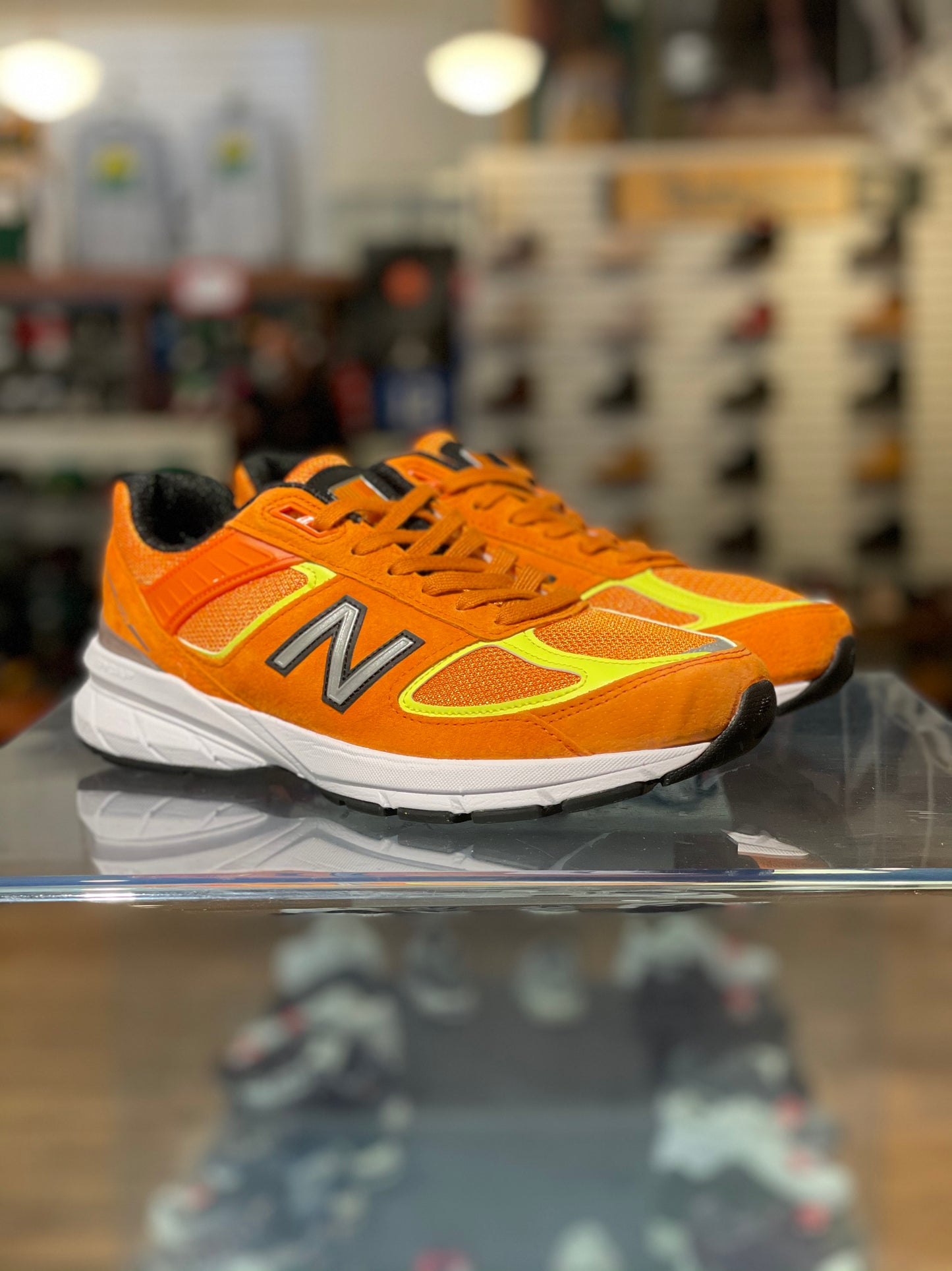 New Balance M990V5 Made in USA Mens Orange