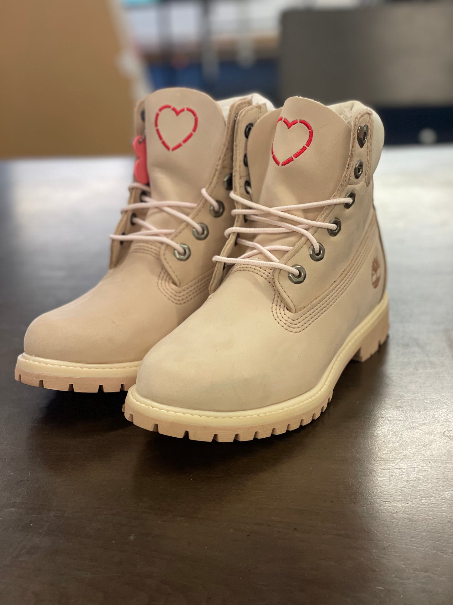 6in Premium Boot Blush Pink Nubuck Womens