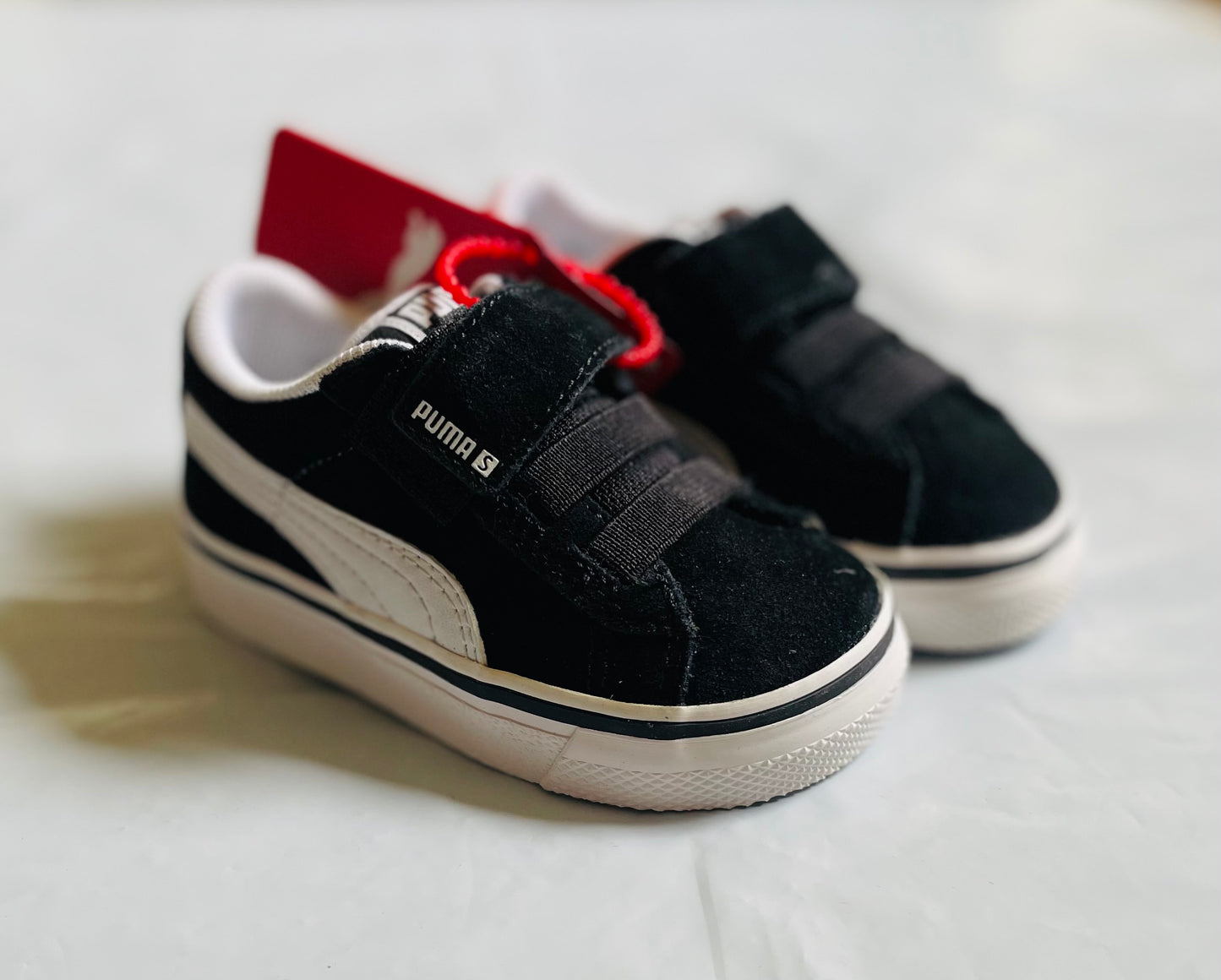 Suede Infants blk vulcanized sole