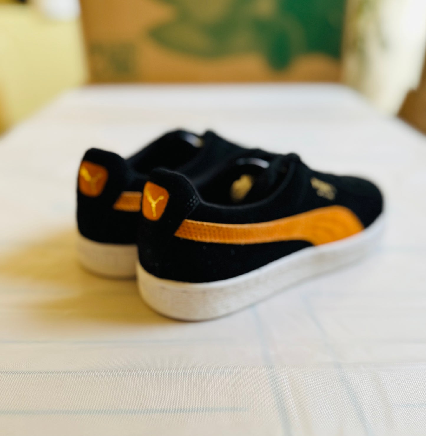 Suede Classic black/orange