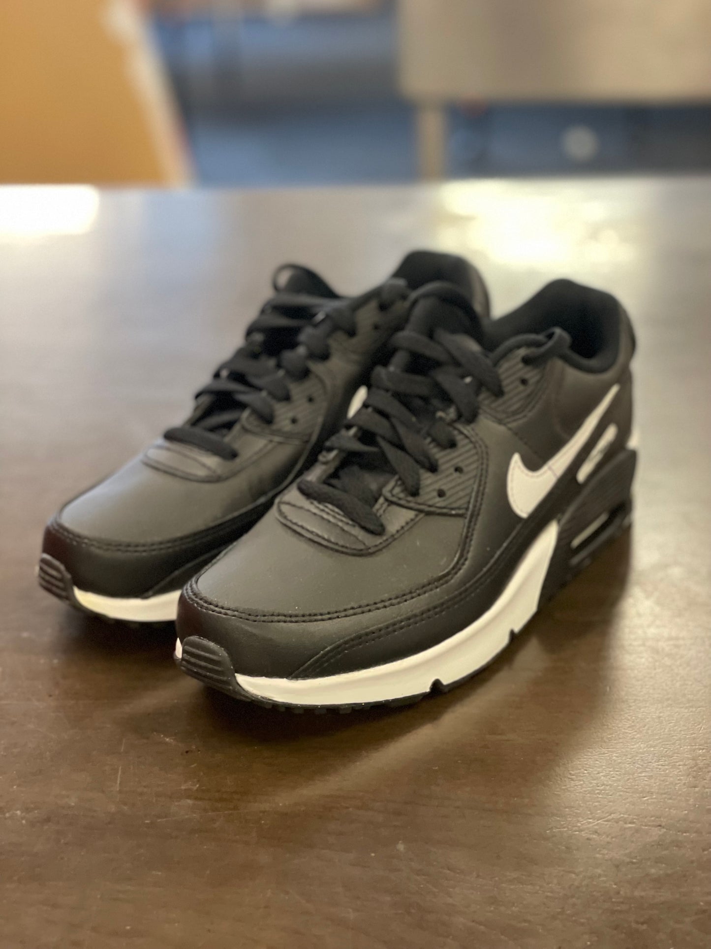 Nike Air Max 90 Juniors Blk/Wht-Blk