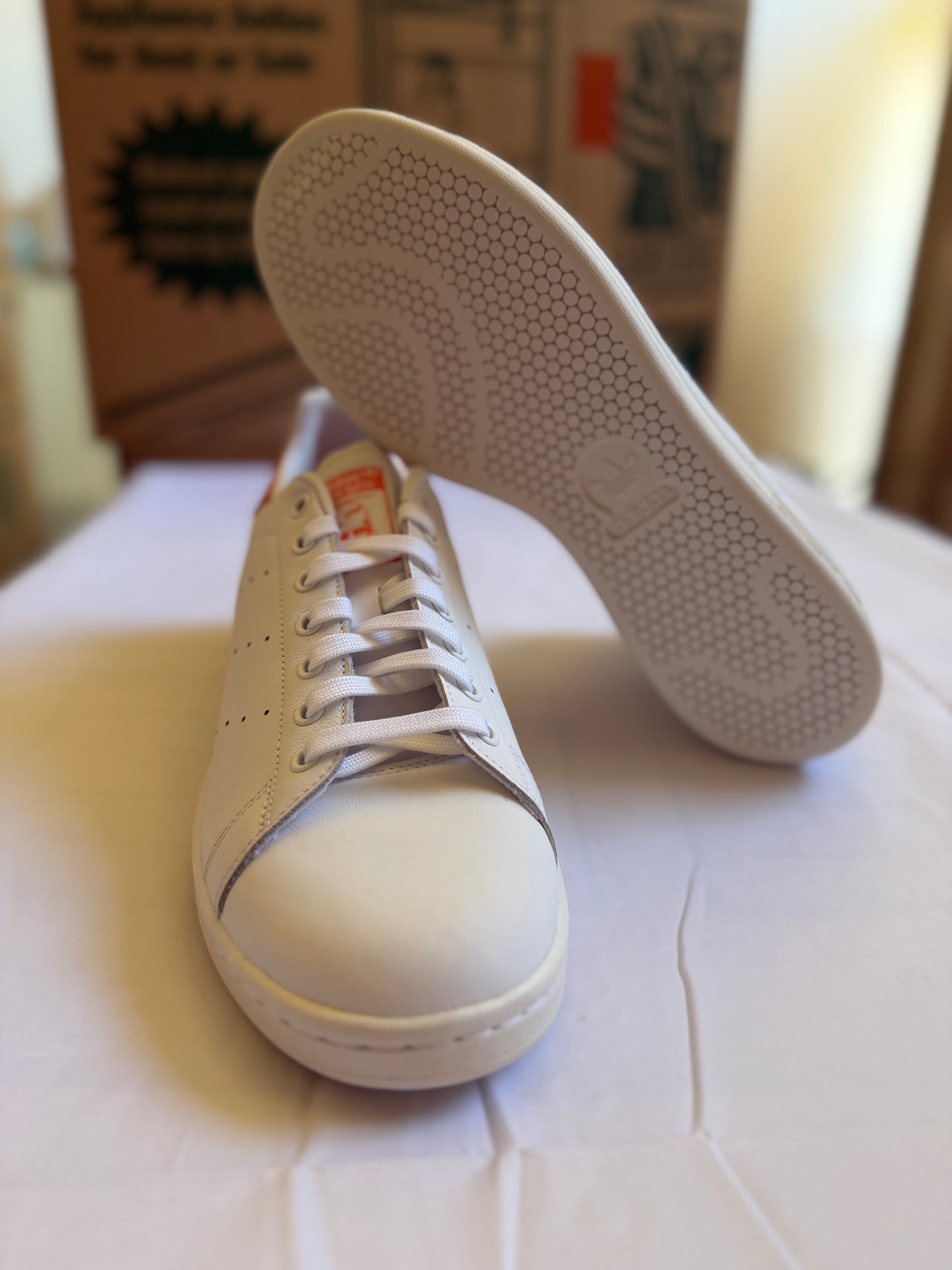 Stan Smith White w Semi Coral