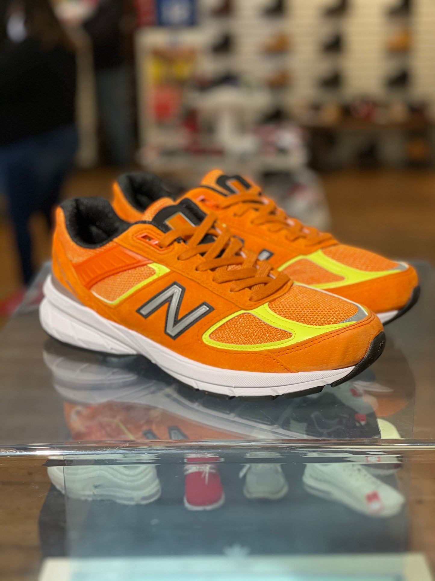 New Balance M990V5 Made in USA Mens Orange