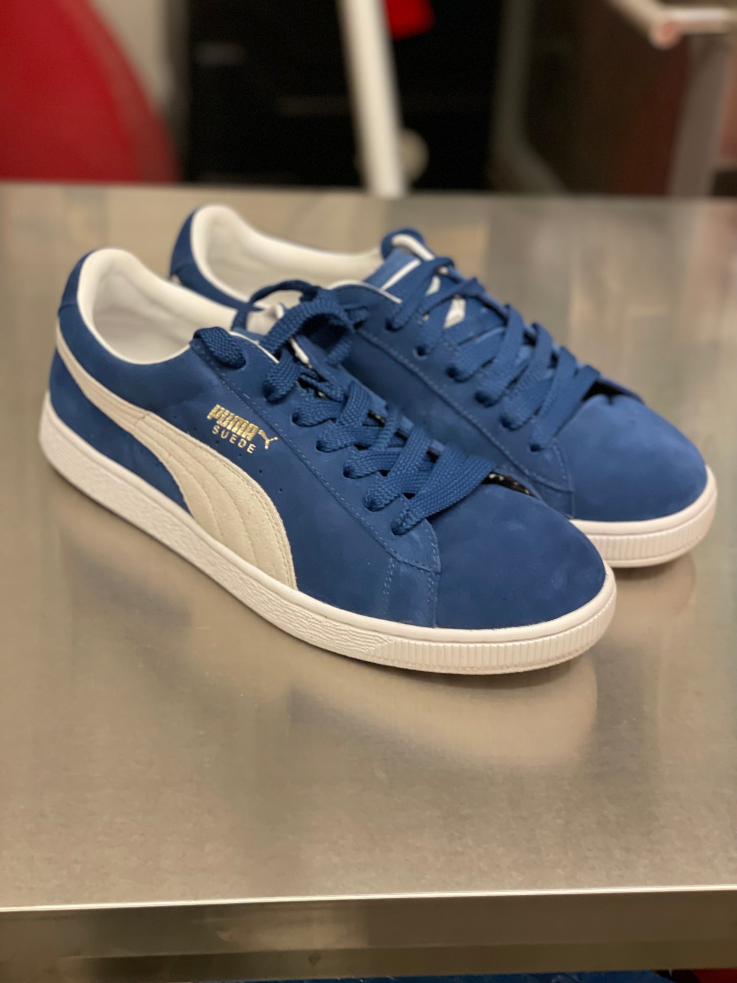 Suede ensign blue