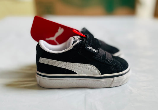 Suede Infants blk vulcanized sole