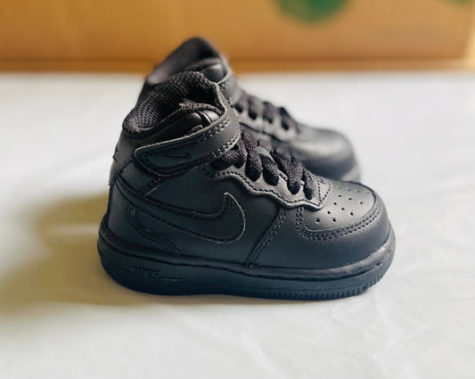 Air Force 1 all BLACK mid infants (TD)
