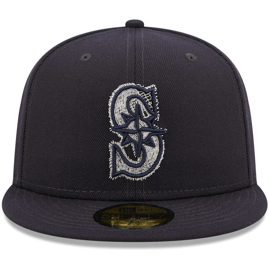 New Era Mariners 59Fifty Fitted Black Hat