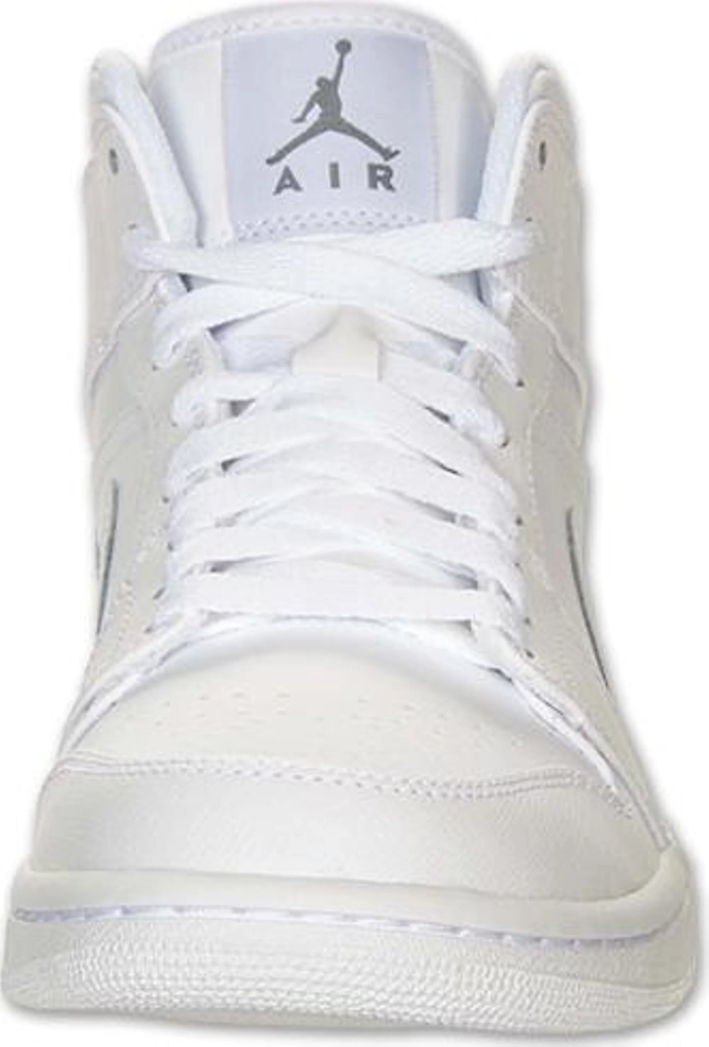 Jordan 1 Mid Mens wht/wht-cool gry