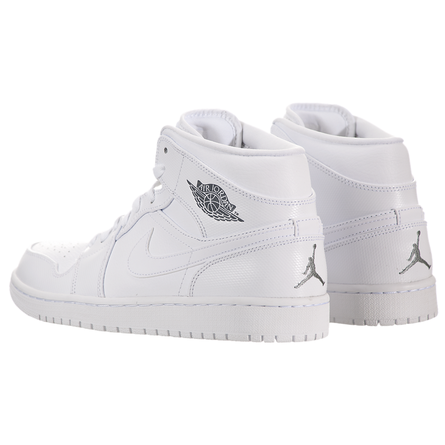 Jordan 1 Mid Mens wht/cool gry-wht