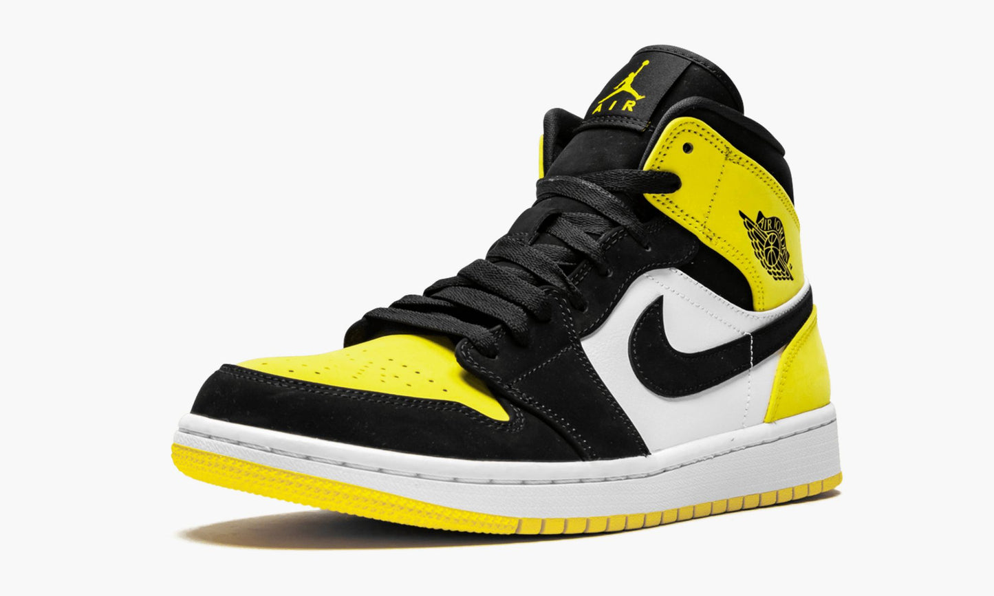 Jordan 1 Mid SE Black/Black-Tour Yellow-White