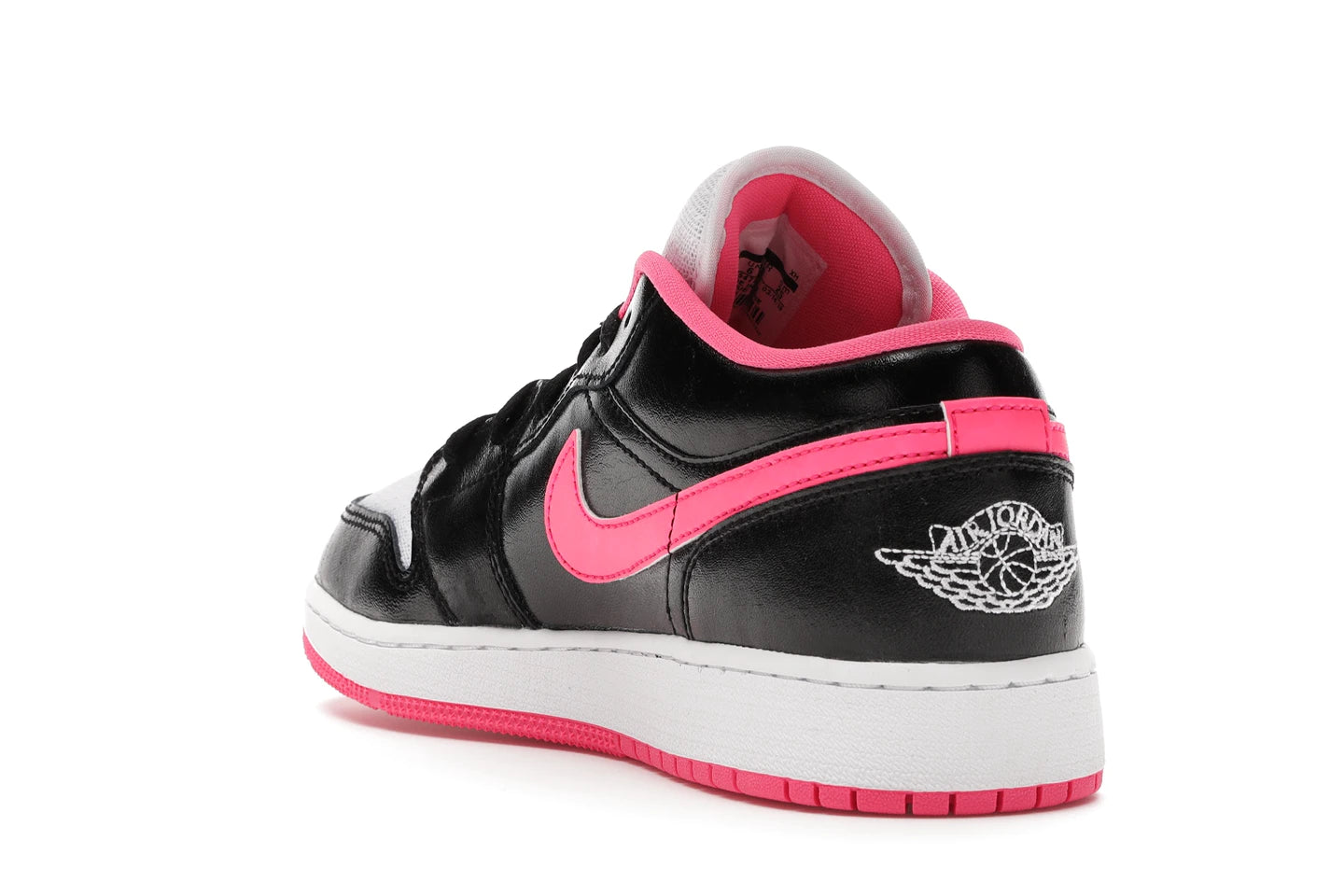 Jordan 1 Low Juniors Black/Hyperpink-White