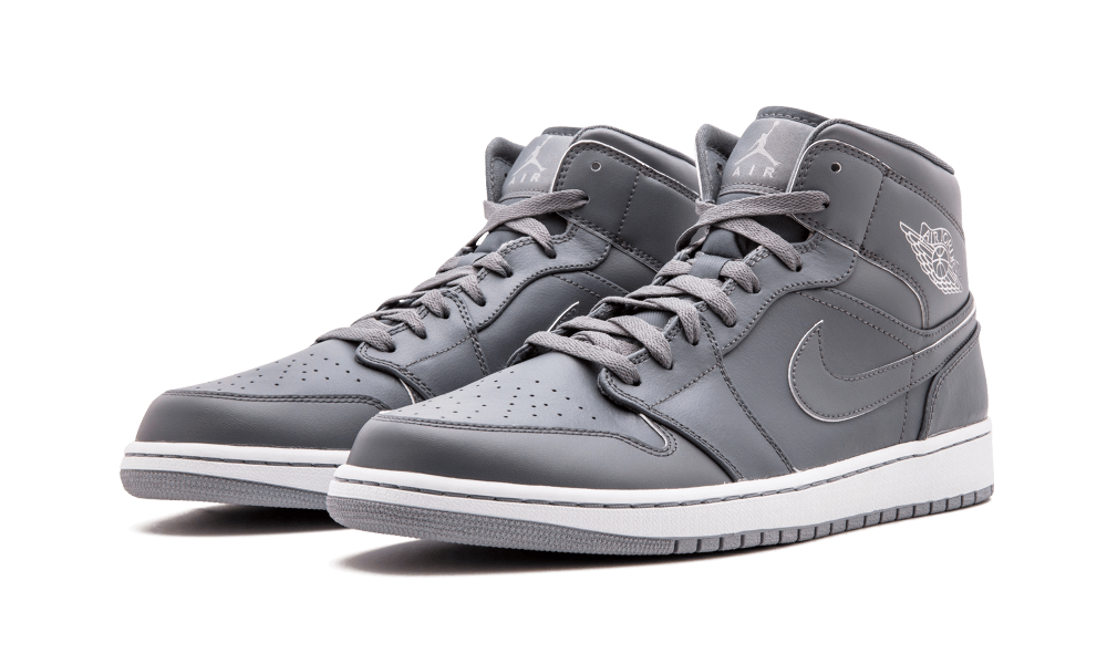 Jordan 1 Mid Cool Grey/Cl Gry-Wht-Wolf Grey 2015