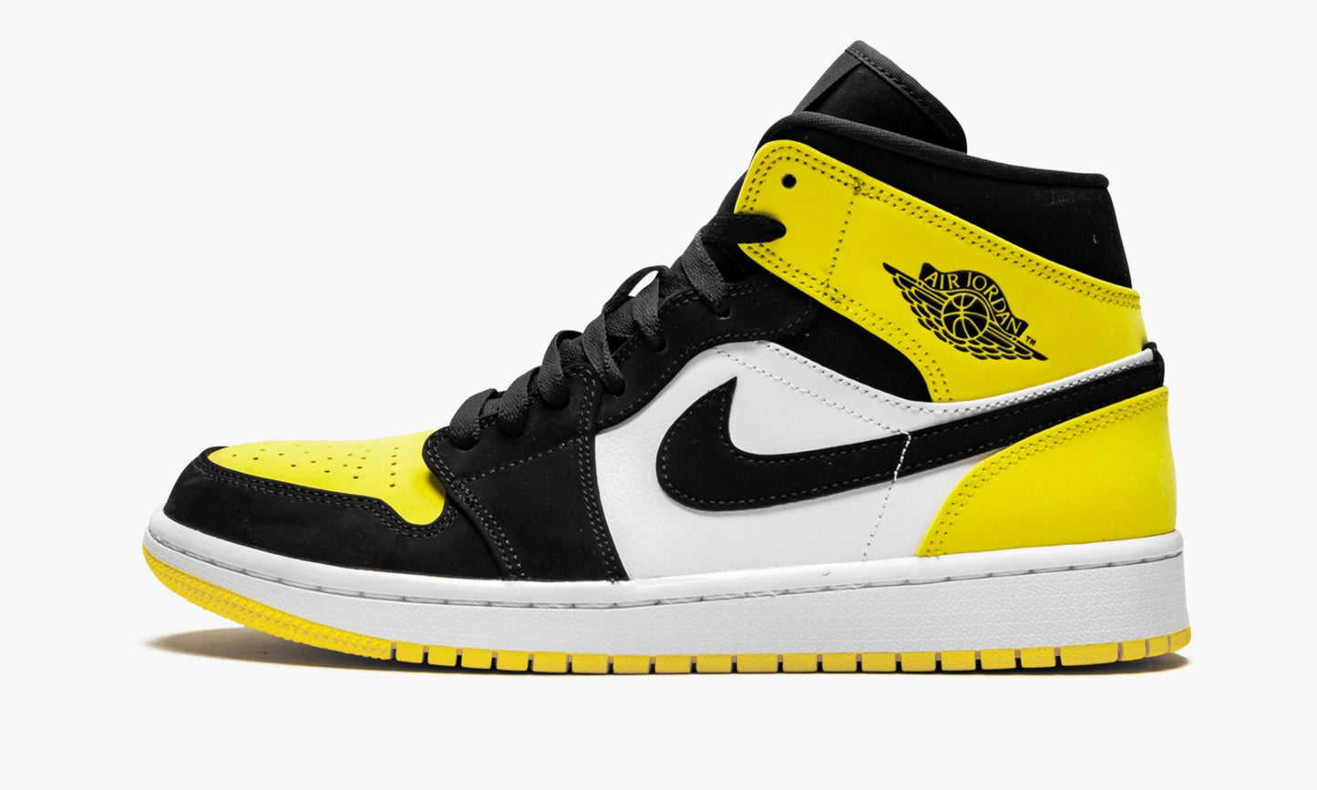 Jordan 1 Mid SE Black/Black-Tour Yellow-White