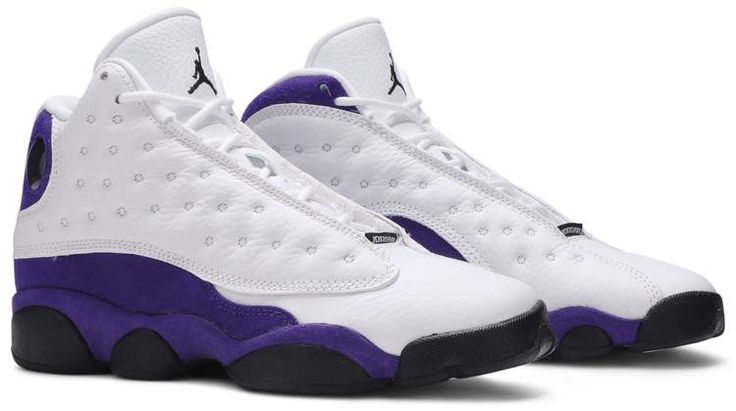 Jordan 13 Retro Juniors wht/blk-court purple