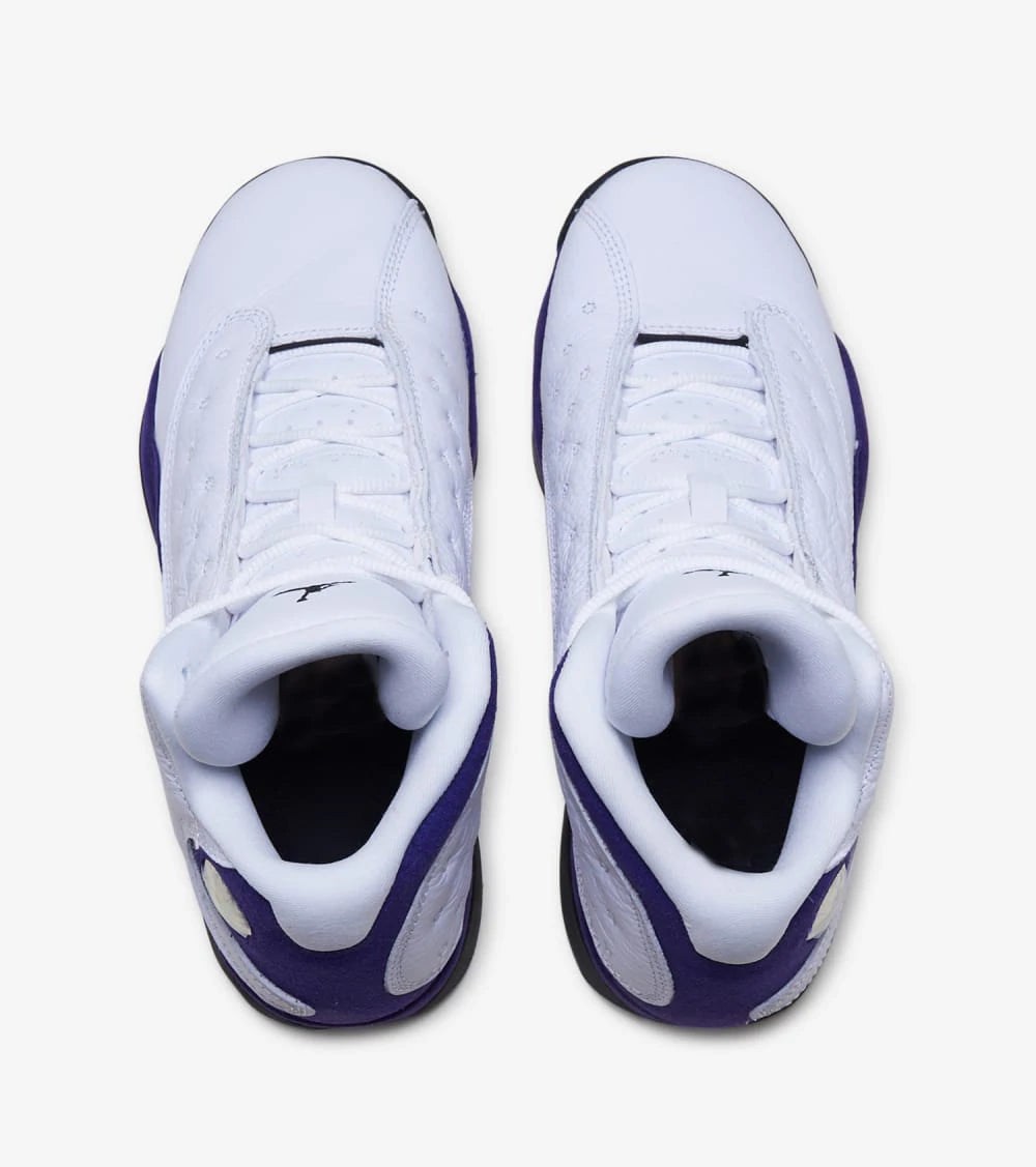 Jordan 13 Retro Juniors wht/blk-court purple