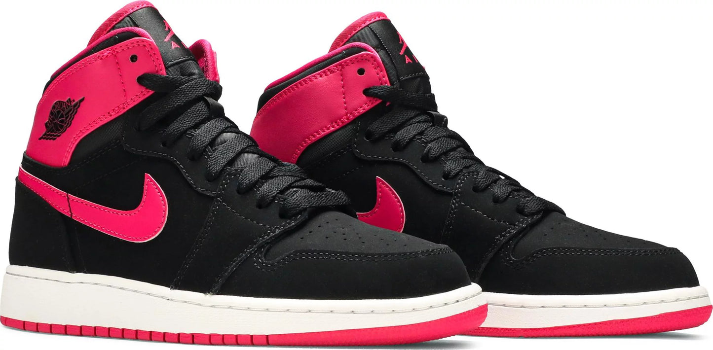 Jordan 1 Retro High Juniors blk/vvd pink-wht-vvd pnk