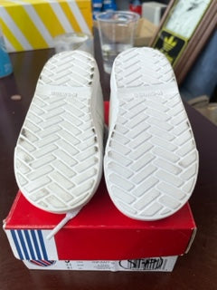 MARKED DOWN Toddlers All White Classic KSwiss Size 5