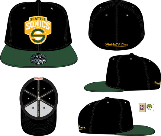 M&N Seattle Supersonics 2.0 2Tone Fitted HWC