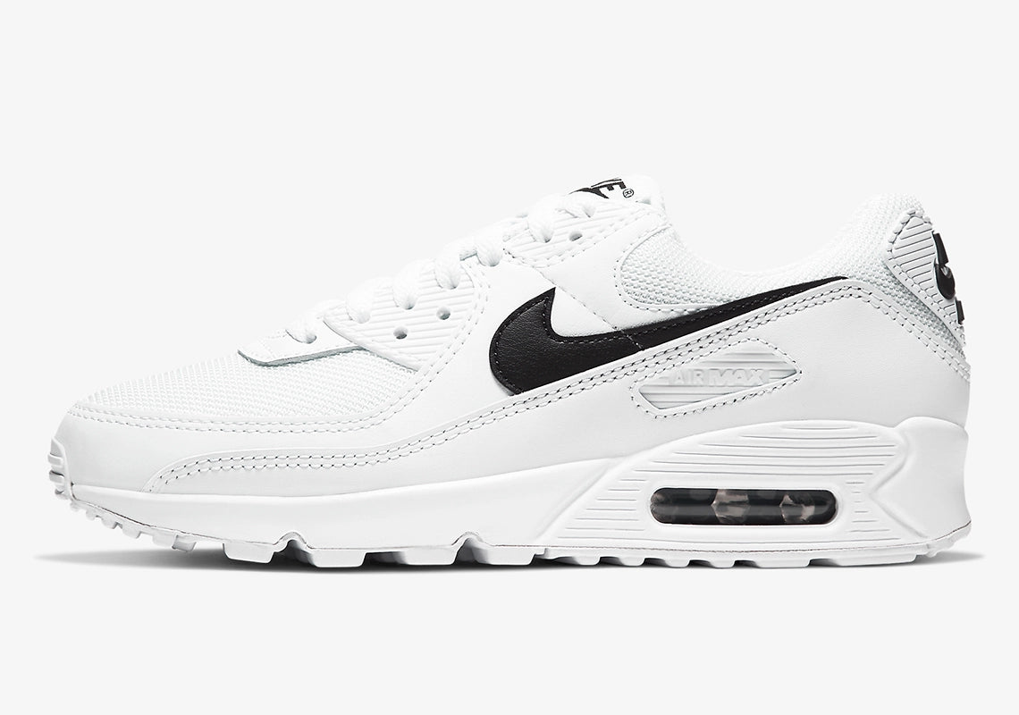 Nike Air Max 90 Womens Wht/Blk-Wht